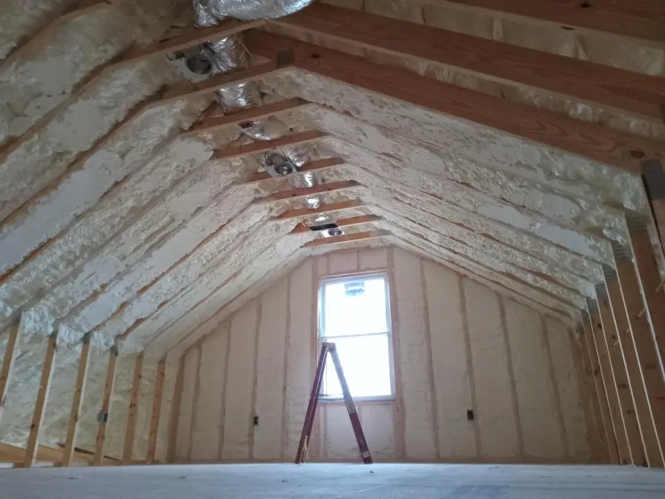 Spray foam roofing application for Crawl Space Insulation project in Belton
